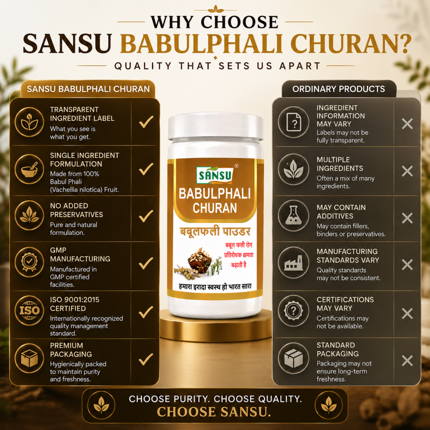 Sansu Babulphali Churan 100 gm (Pack OF 2)