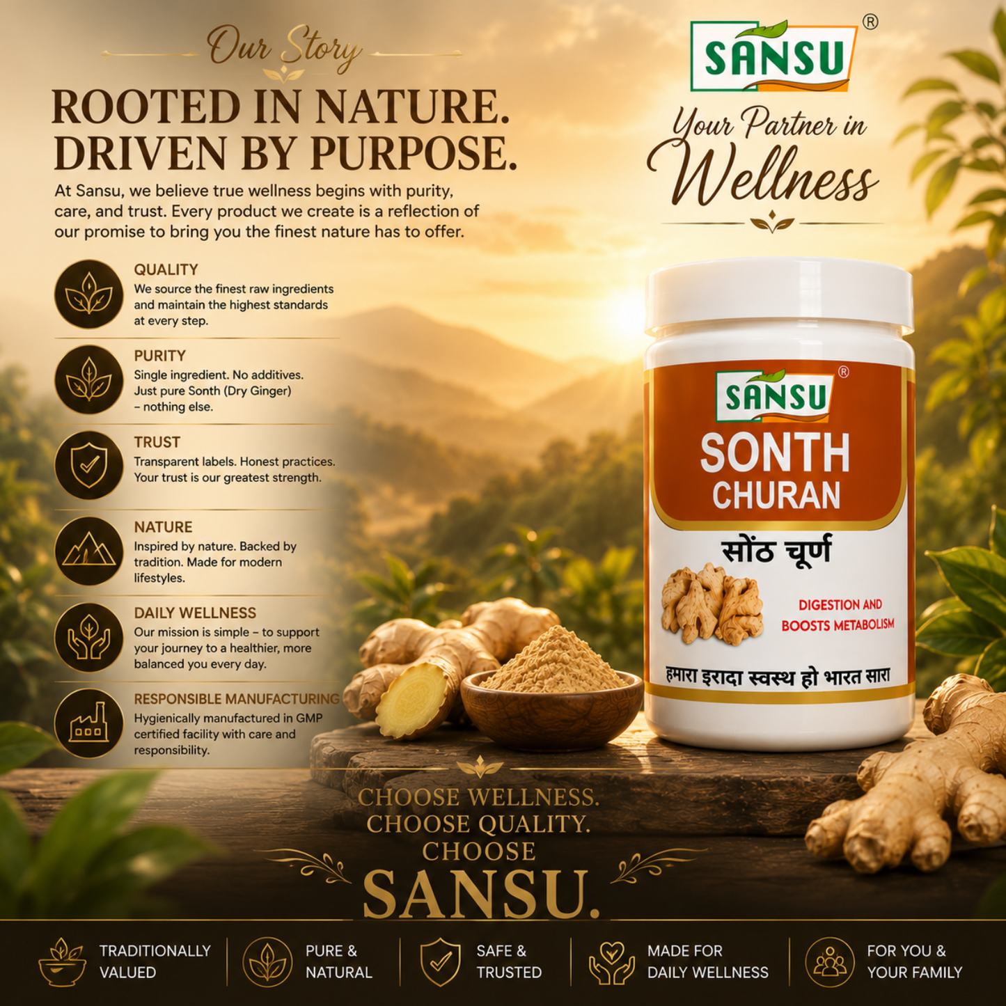 Sansu sonth Churan 100gm (Pack of 2)