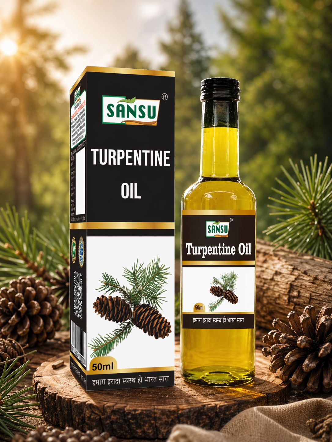 SANSU TURPENTINE OIL (50ML ) Pack of 2