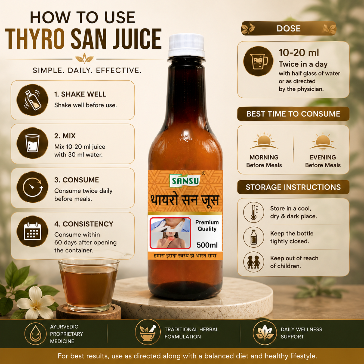 Sansu Thyro San Juice (500 ml)