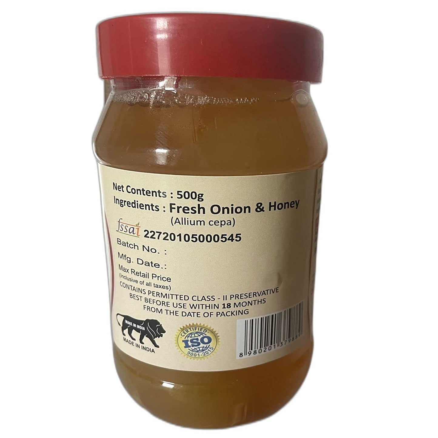 SANSU Homemade Organic White Onion Murabba with Honey" Good for Health | Natural Immunity Booster | (500 Gram)