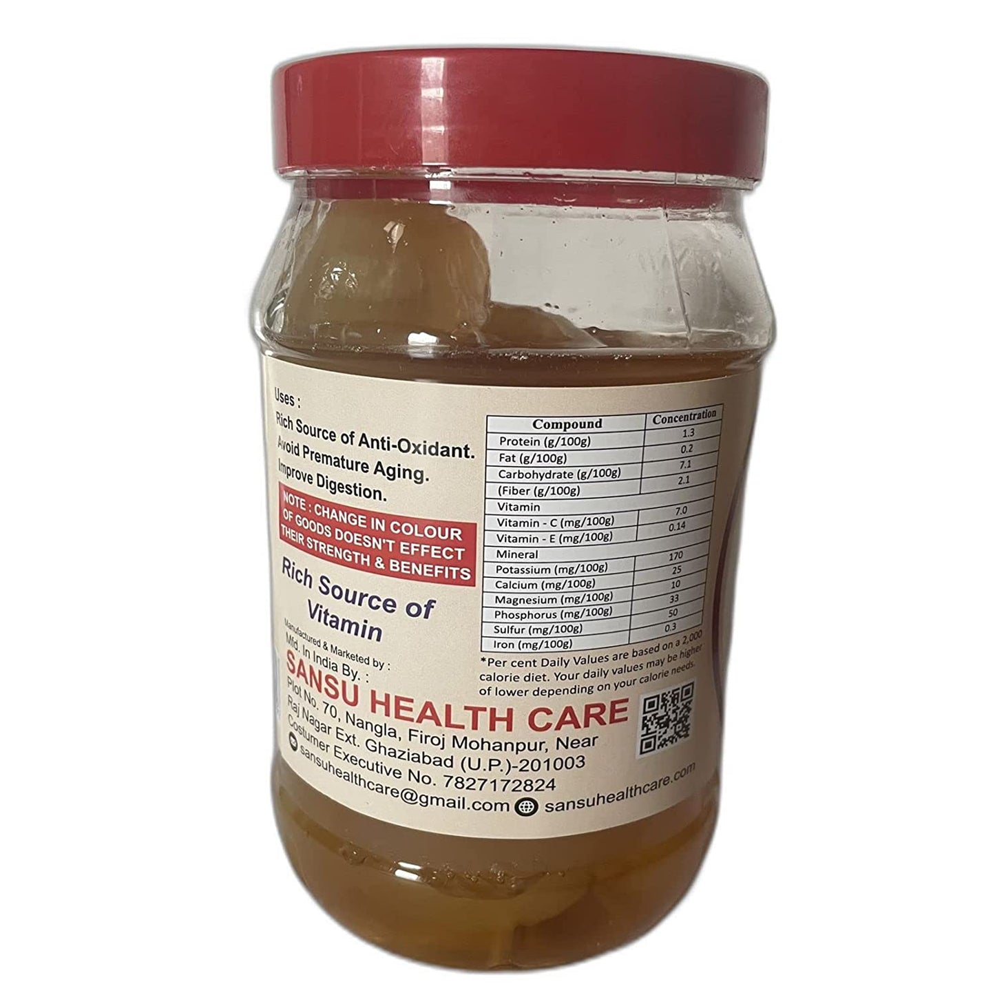 SANSU Homemade Organic White Onion Murabba with Honey" Good for Health | Natural Immunity Booster | (500 Gram)