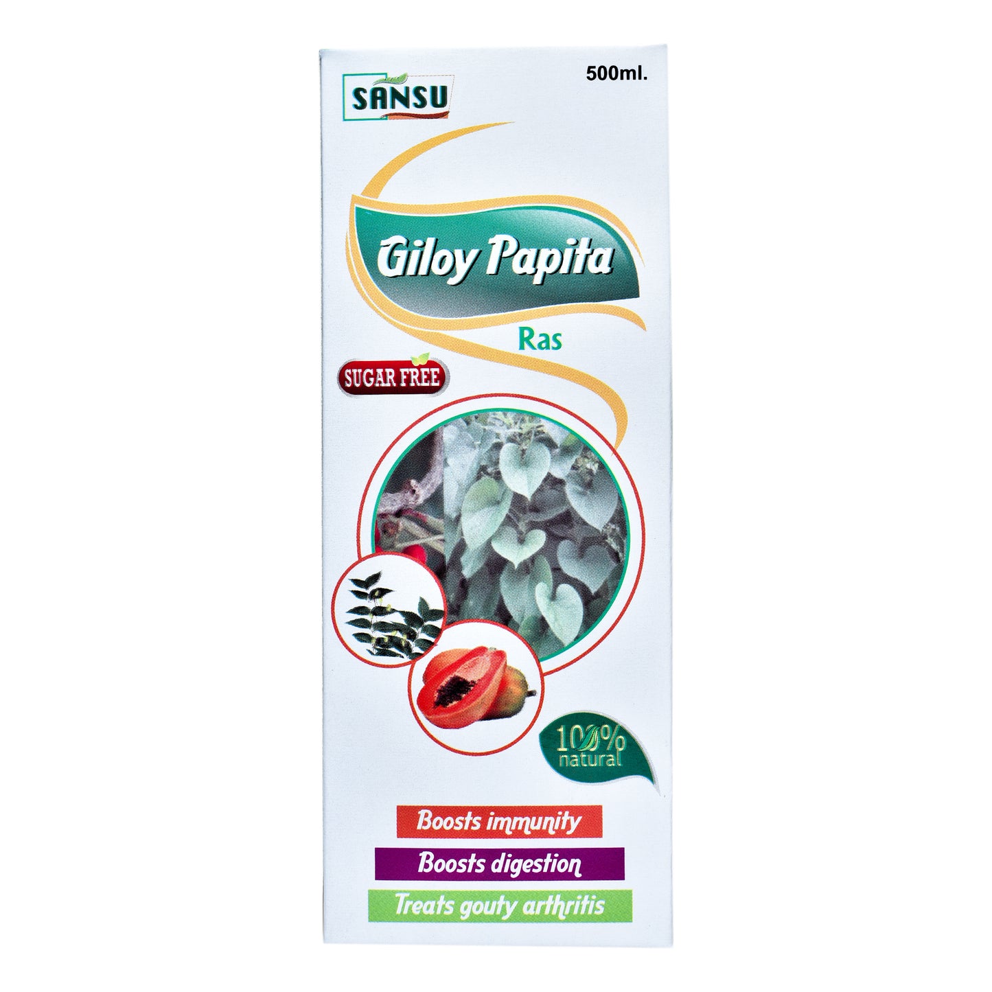SANSU ORGANIC GILOY PAPITA RAS (500ML)