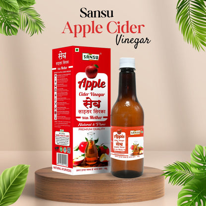 SANSU APPLE VINEGER WITH MOTHER  (500 ML)