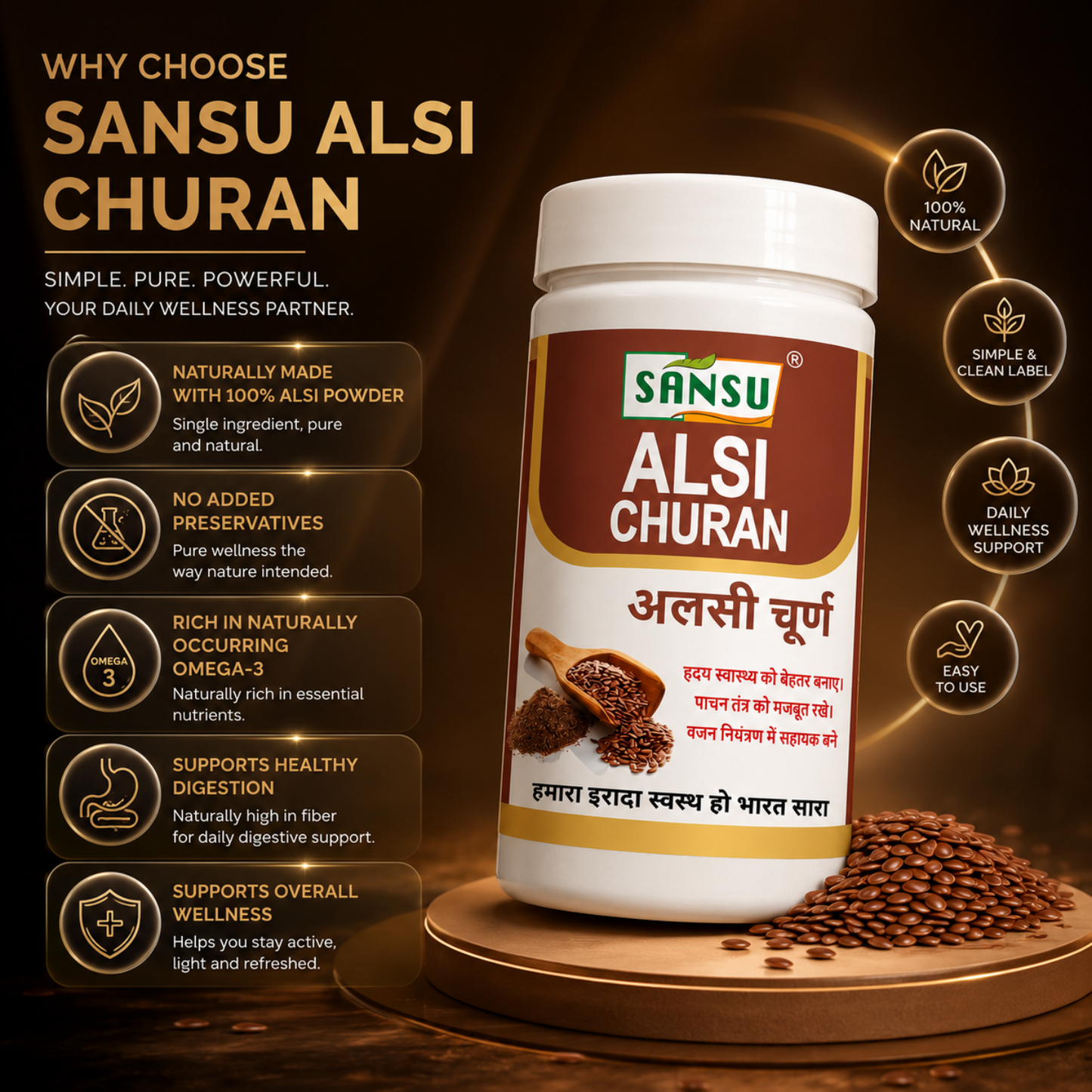 Sansu Alsi Churan 100 gm (Pack of 2)
