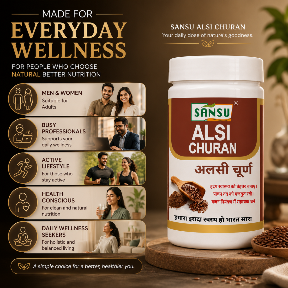 Sansu Alsi Churan 100 gm (Pack of 2)
