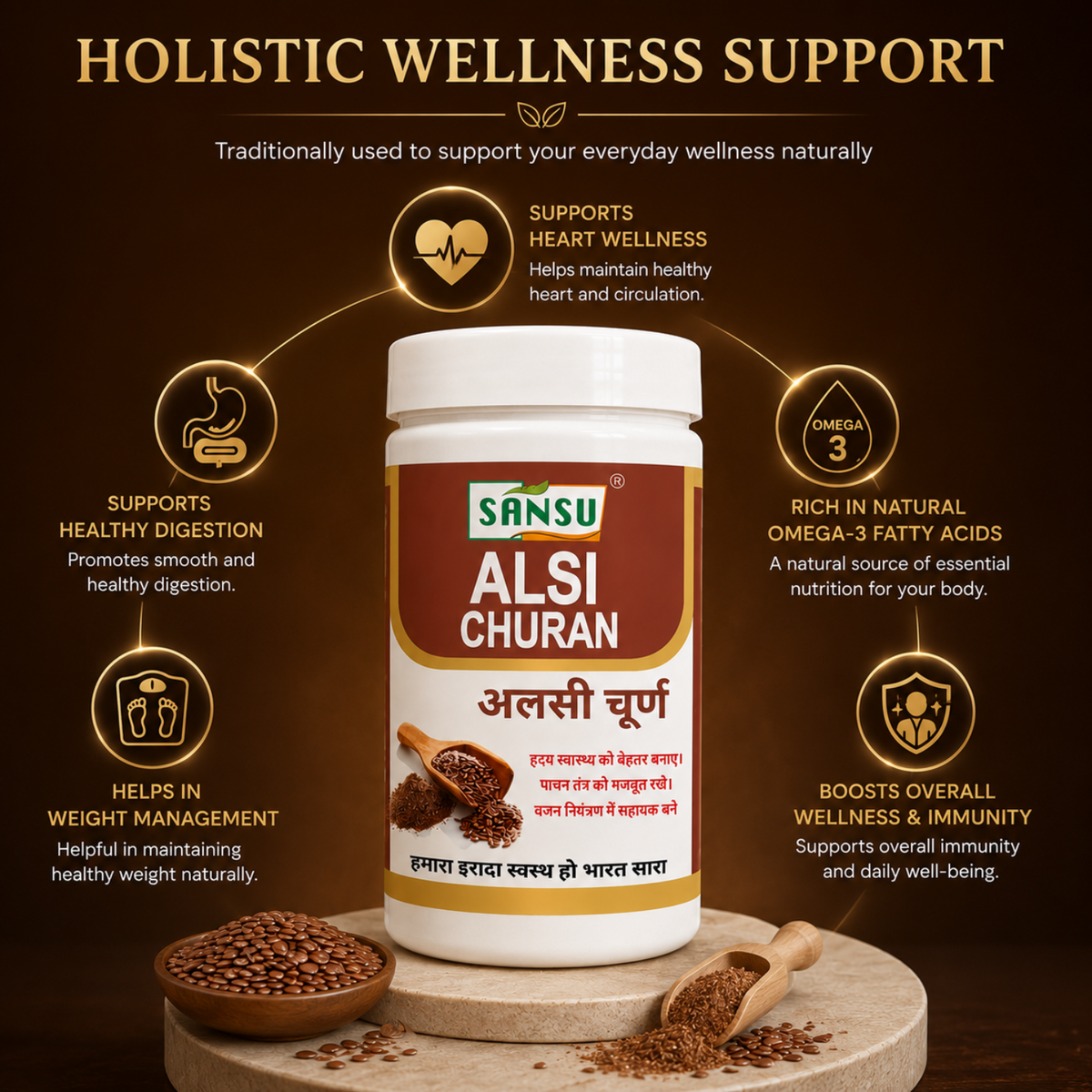 Sansu Alsi Churan 100 gm (Pack of 2)