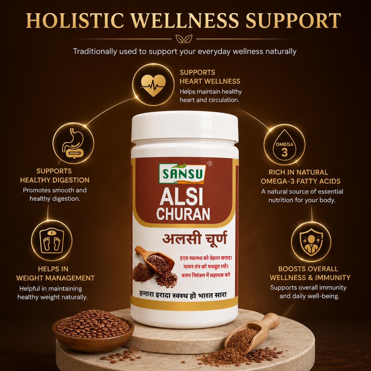 Sansu Alsi Churan 100 gm (Pack of 2)