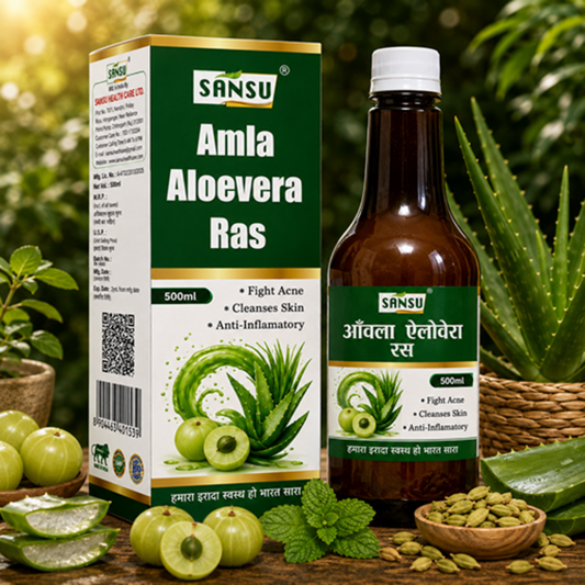 Sansu Amla Aloevera Juice (500 ml)
