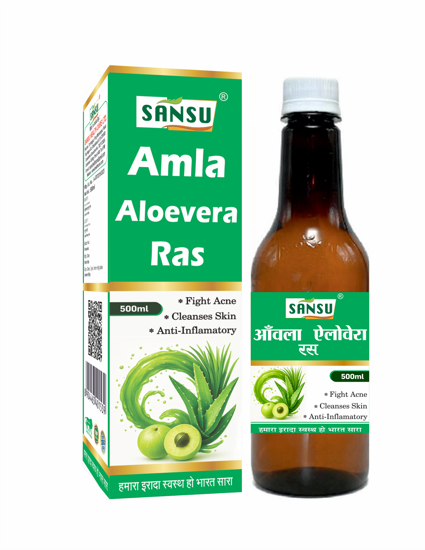 SANSU AMLA ALOEVERA JUICE (500ML)