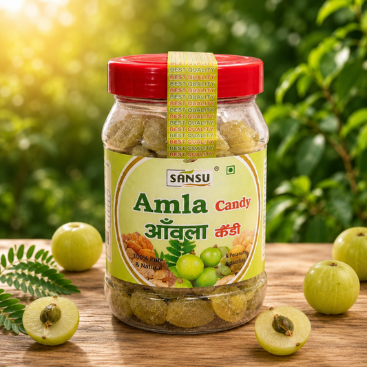 Sansu Sweet Amla Mingle Candy, Dehydrated Candies, Diet Sugar Friendly, 100% Natural, No Added Preservatives, 200 gm