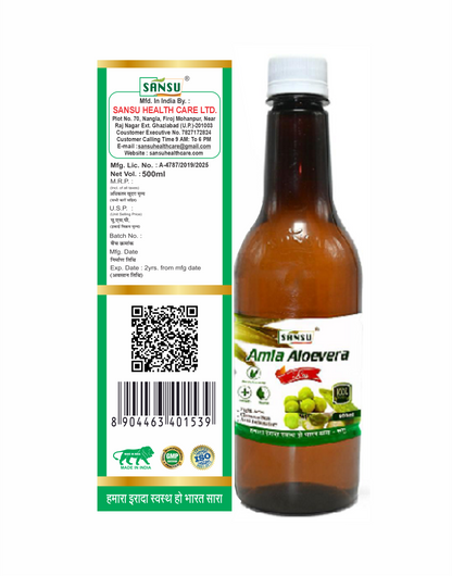 SANSU AMLA ALOEVERA JUICE (500ML)