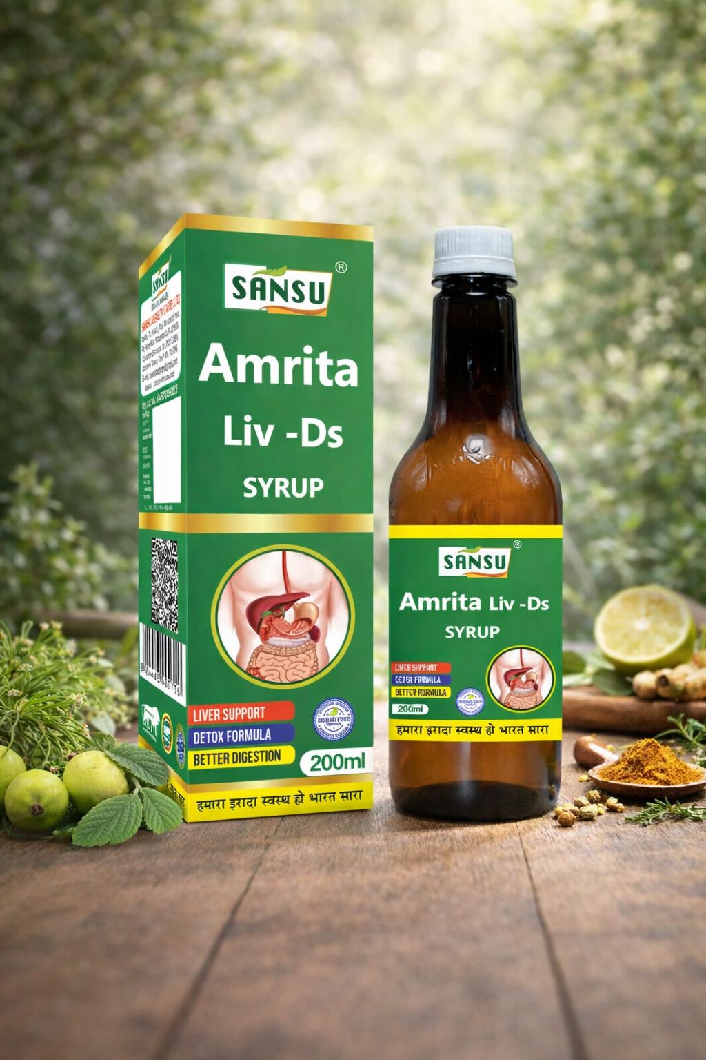 SANSU AMRITA LIV DS SYRUP (200 ML)