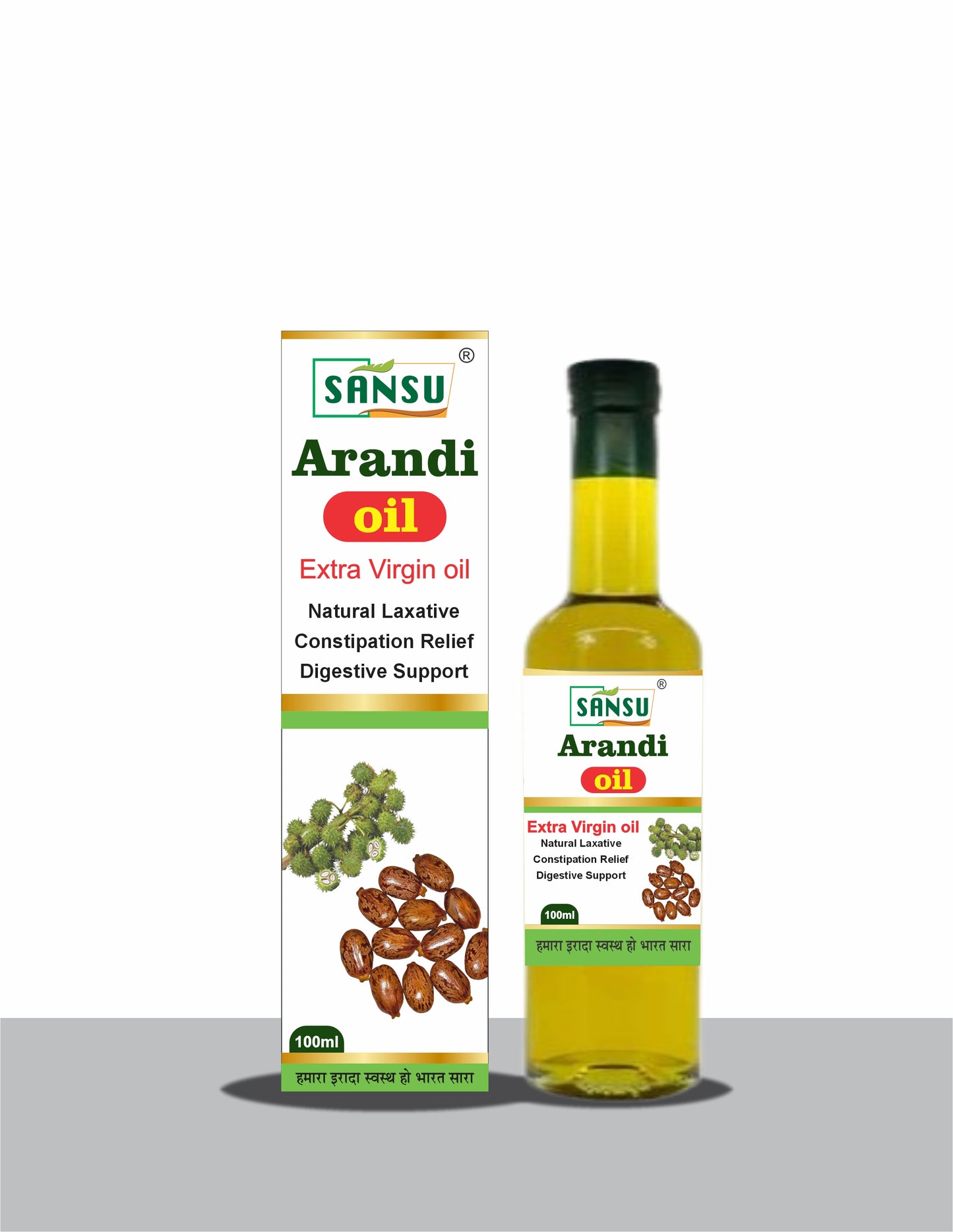 SANSU Castor Oil / Arandi Oil (50ML) [PACK OF 4]