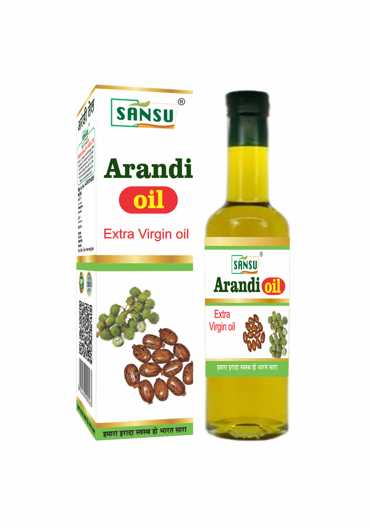 SANSU Castor Oil / Arandi Oil (50ML) [PACK OF 4]