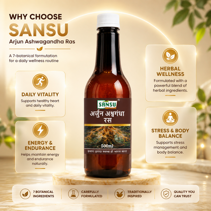 Sansu Arjun Ashwagndha Ras 500ml