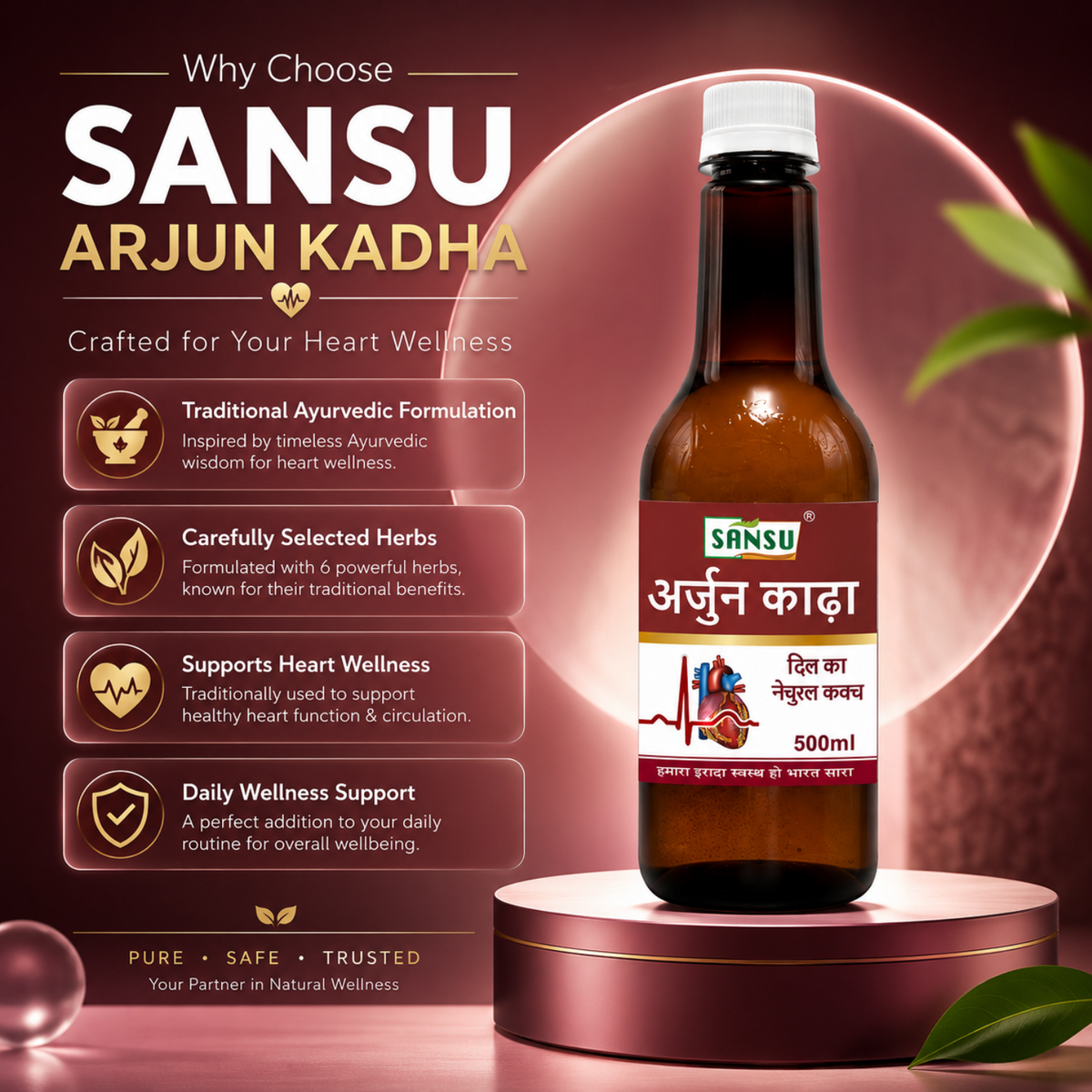 Sansu Arjun Kadha 500ml