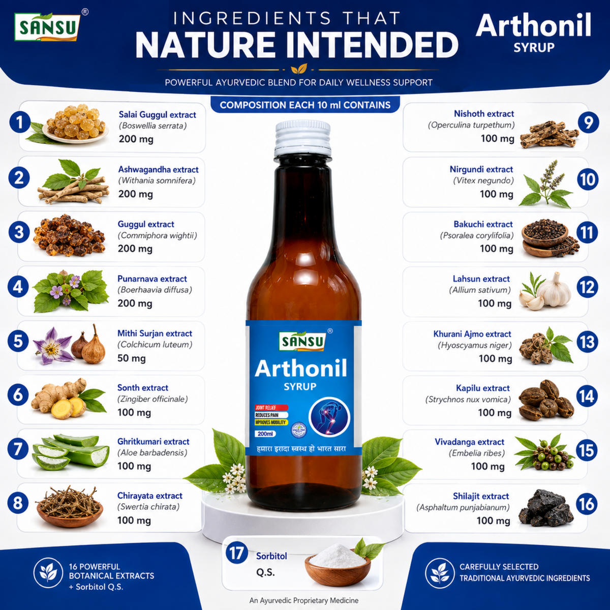 SANSU Arthonil Syrup (200 ML)