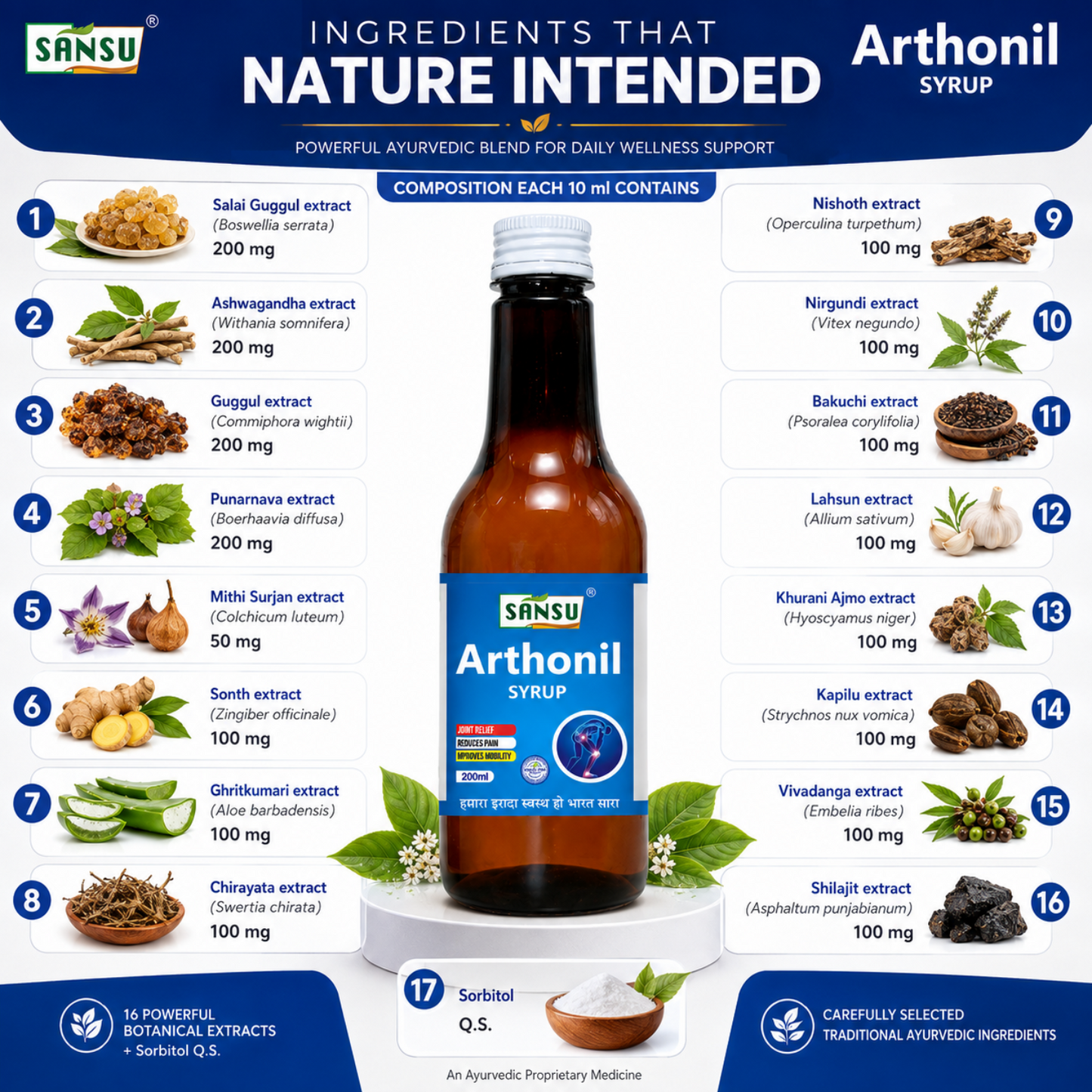 SANSU Arthonil Syrup (200 ML)