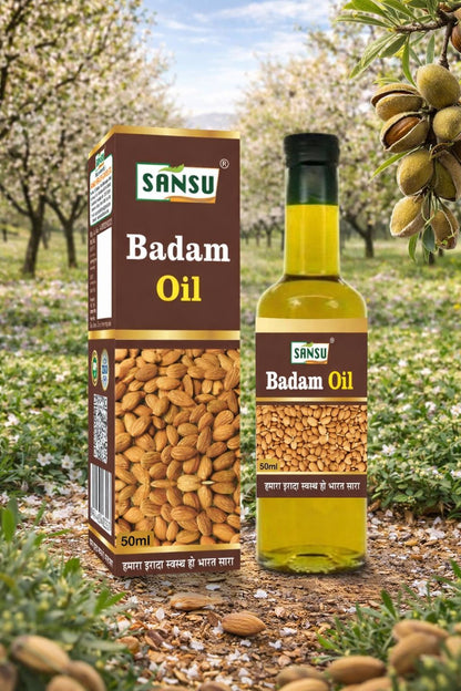SANSU BADAM OIL (50ML) (Pack of 2)