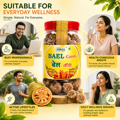 Sansu Homemade Bel Candy , (Immunity Booster Pack)| Good For Health / Sun-Dried Candy (Bael Candy - 200 gm)( Pack of 2)