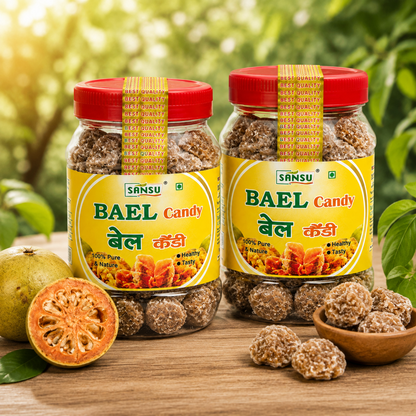 Sansu Homemade Bel Candy , (Immunity Booster Pack)| Good For Health / Sun-Dried Candy (Bael Candy - 200 gm)( Pack of 2)