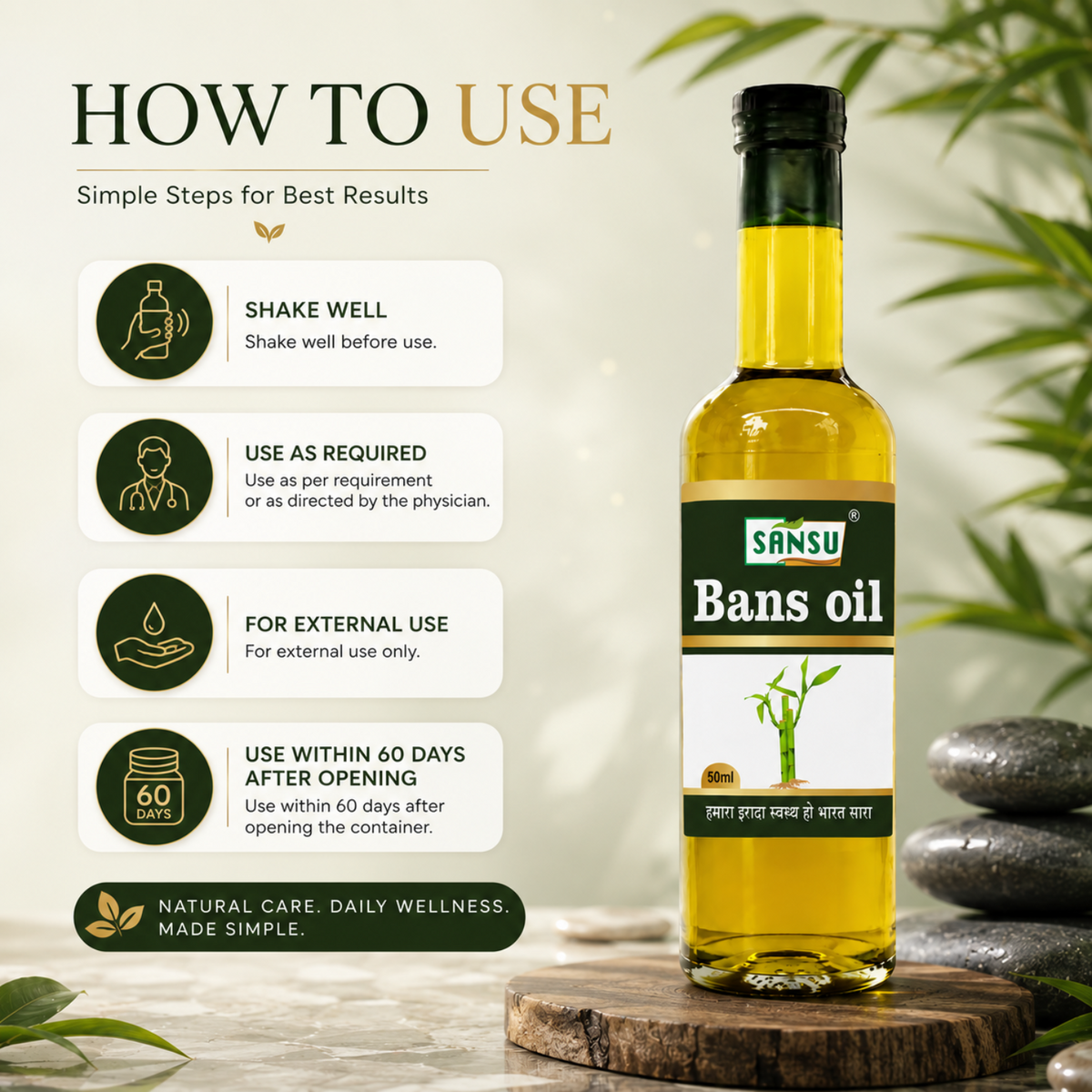 Sansu Bans Oil 50 ml (Pack of 2)