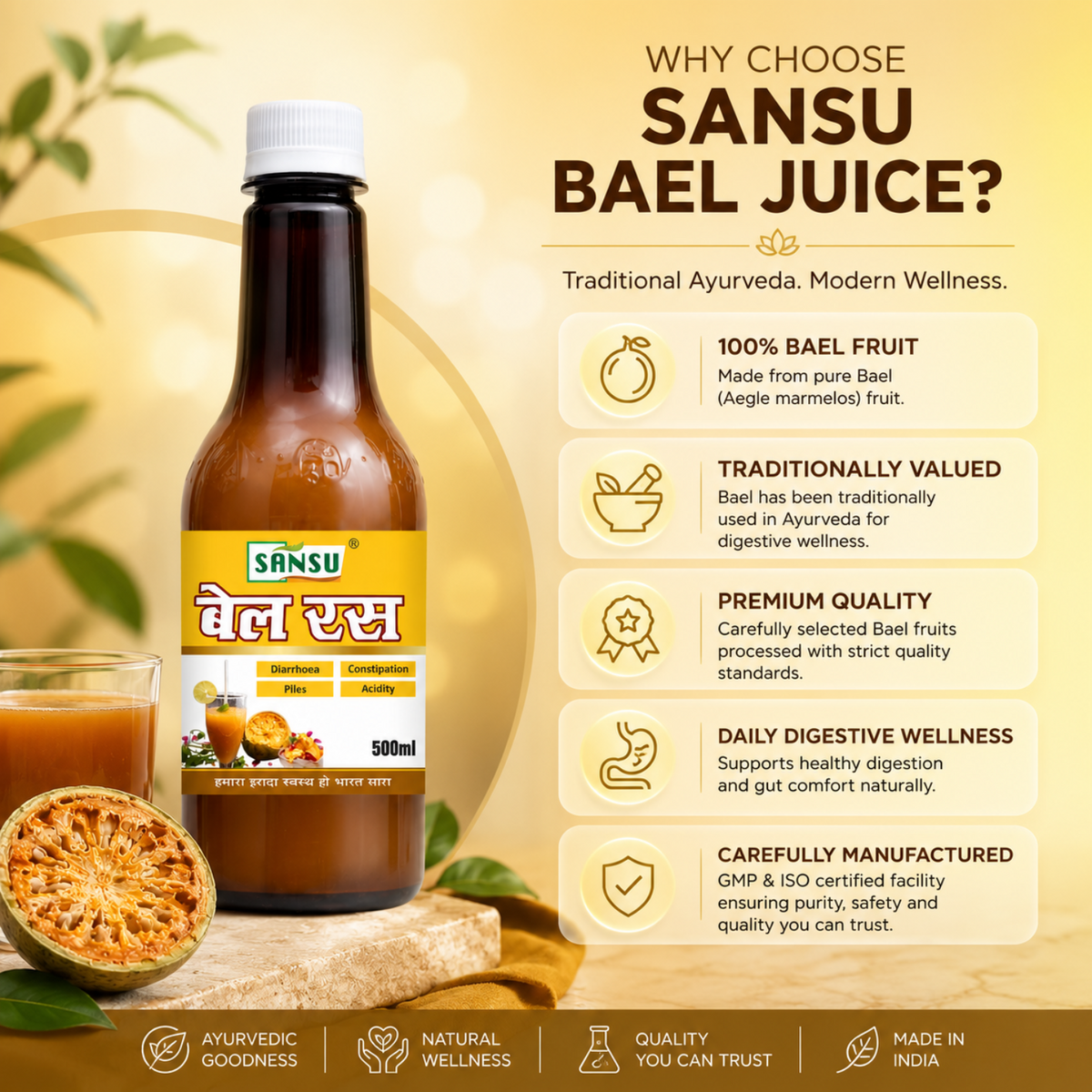 Sansu Bael Juice 500 ml