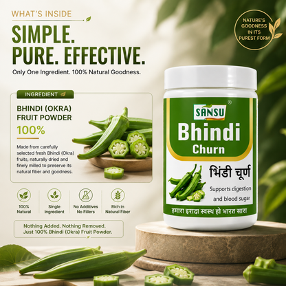 Sansu Bhindi Churn 100Gm (Pack of 2)