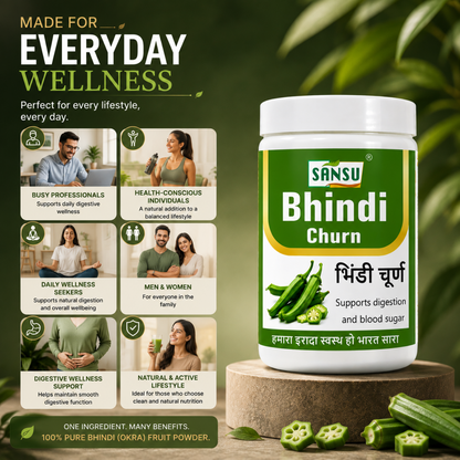Sansu Bhindi Churn 100Gm (Pack of 2)