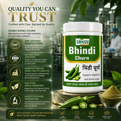 Sansu Bhindi Churn 100Gm (Pack of 2)