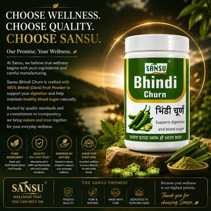 Sansu Bhindi Churn 100Gm (Pack of 2)