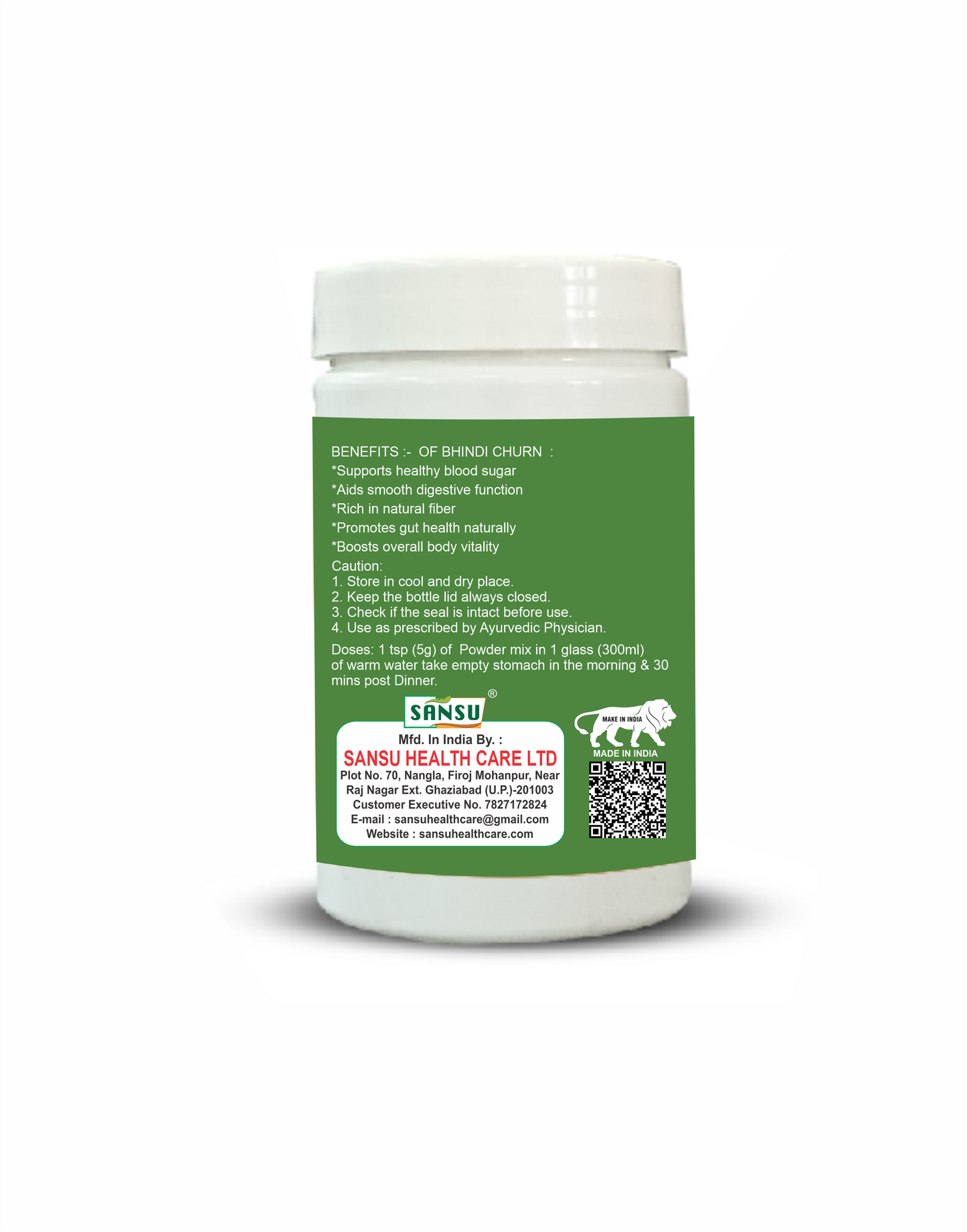 Sansu Bhindi Churn 100Gm (Pack of 2)