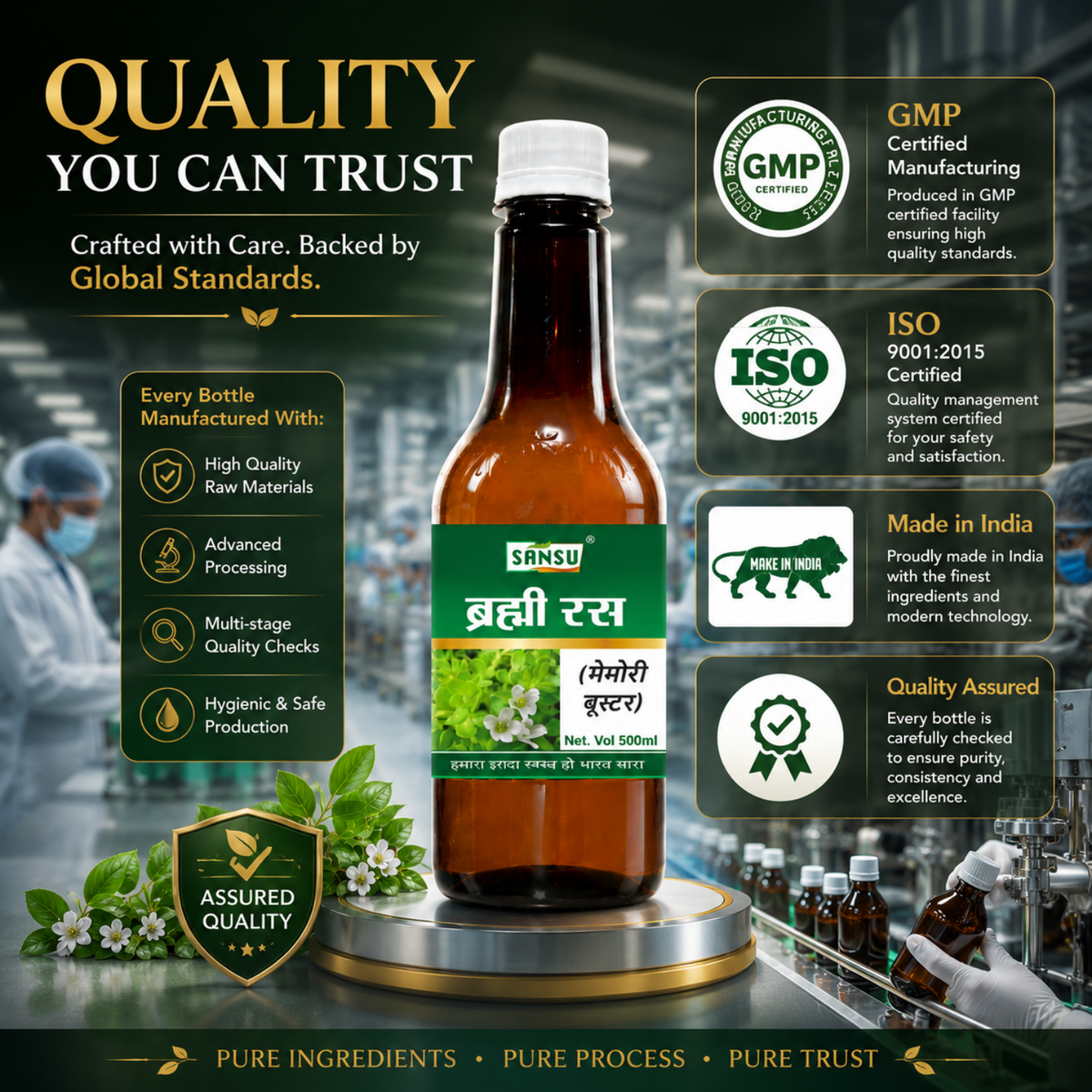 Sansu Brahmi Ras / Juice (500 ml)