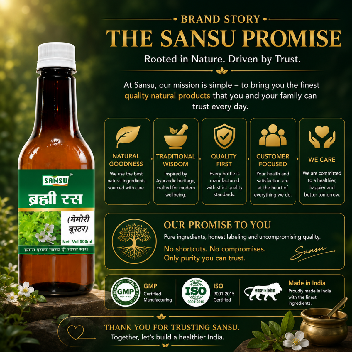 Sansu Brahmi Ras / Juice (500 ml)