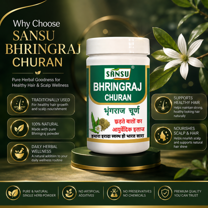 Sansu BhringRaj Churn 100Gm (Pack of 2)