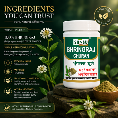 Sansu BhringRaj Churn 100Gm (Pack of 2)