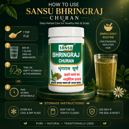 Sansu BhringRaj Churn 100Gm (Pack of 2)