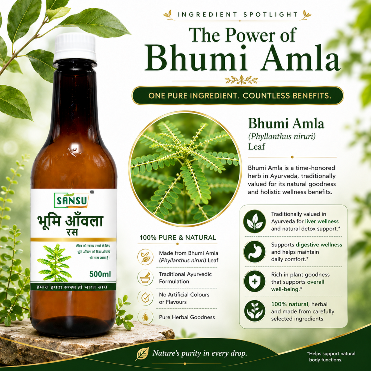 Sansu Bhumi Amla Juice 500 ml