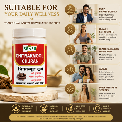 Sansu Chitrakmool Churan 100 gm (Pack of 2)