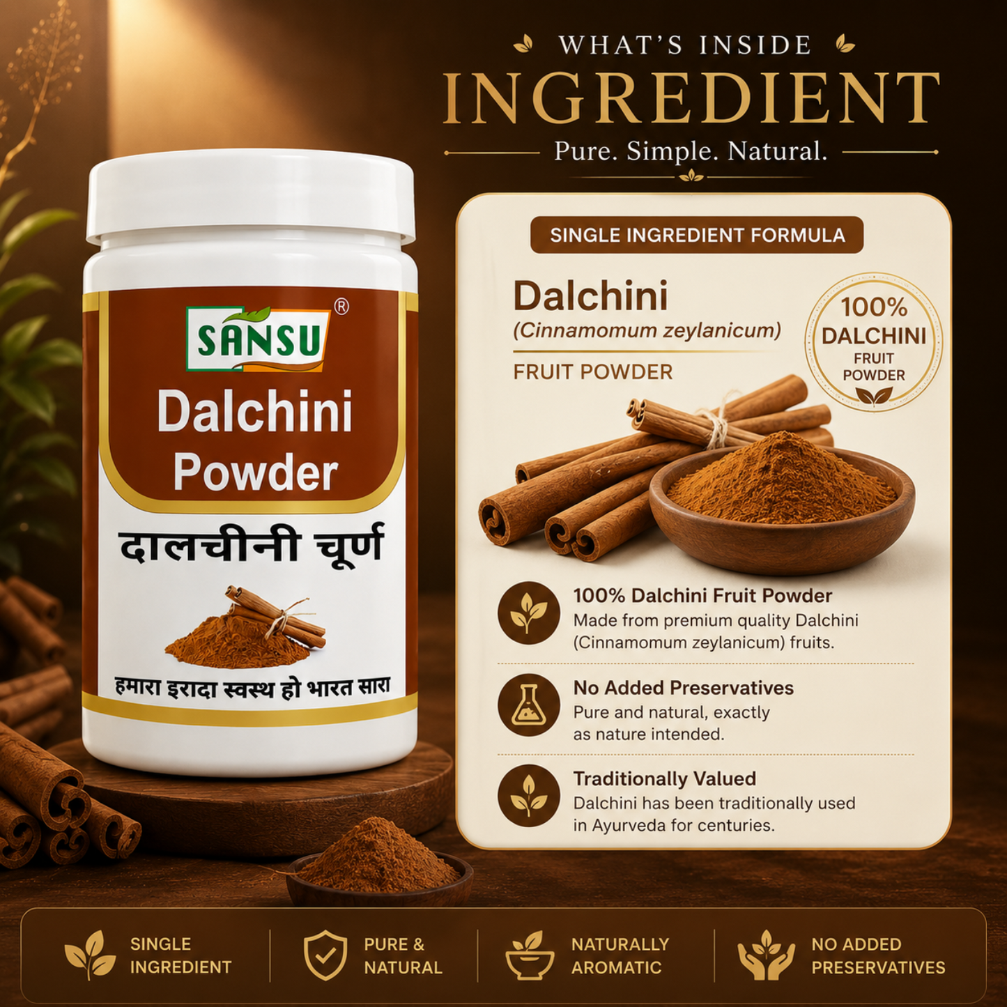 Sansu Dalchini Churan 50 gm (Pack of 2)