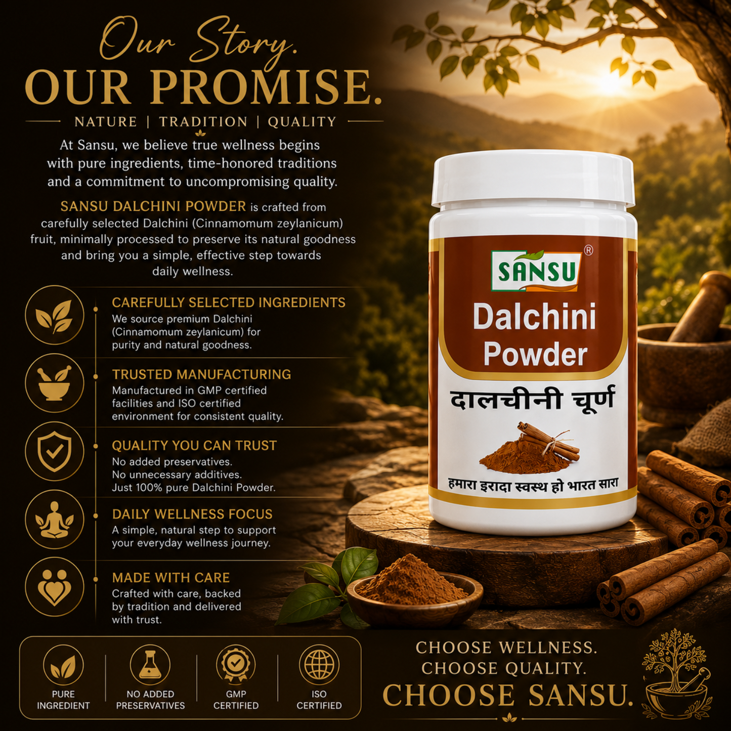 Sansu Dalchini Churan 50 gm (Pack of 2)