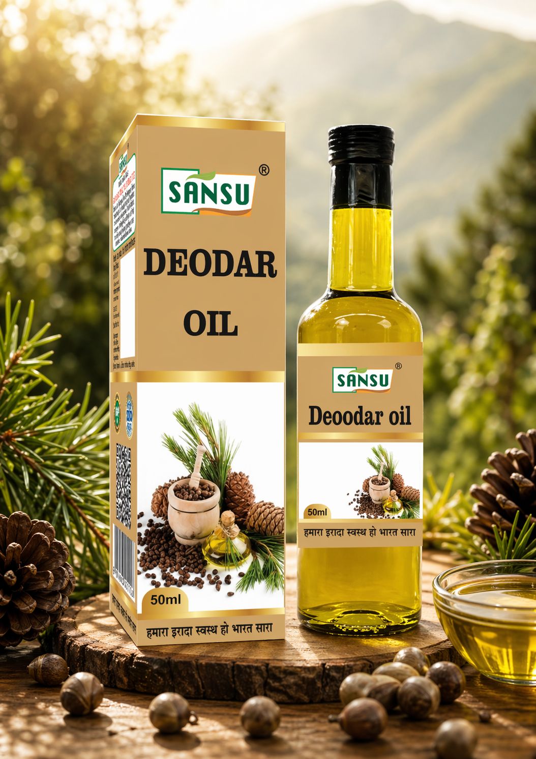 Sansu Deodar oil 50ml (Pack of 2)