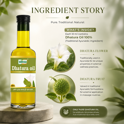 Sansu Dhatura Oil 50 ml (Pack of 2)