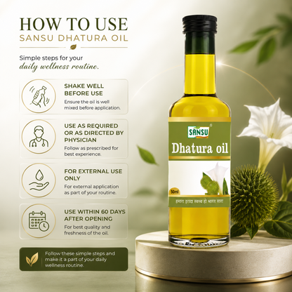Sansu Dhatura Oil 50 ml (Pack of 2)