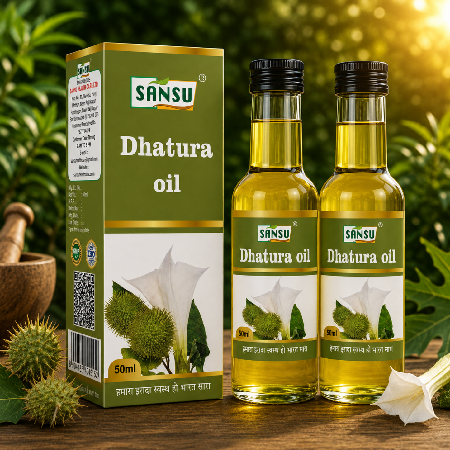 Sansu Dhatura Oil 50 ml (Pack of 2)