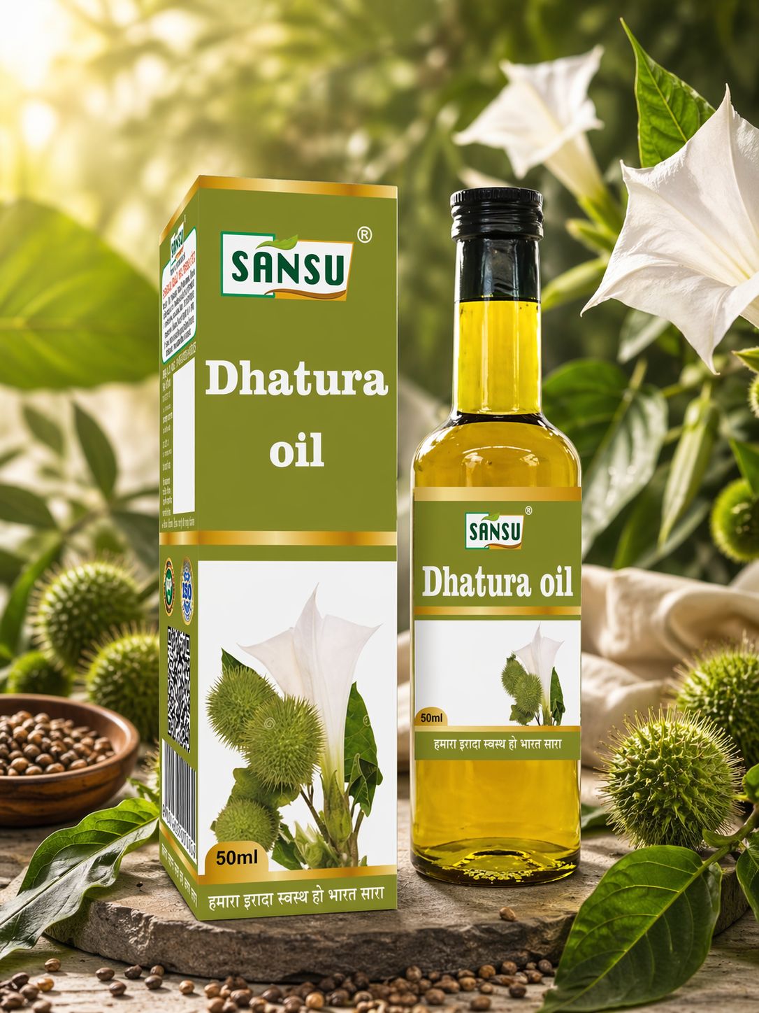 Sansu Dhatura oil  50ml (Pack Of 2)
