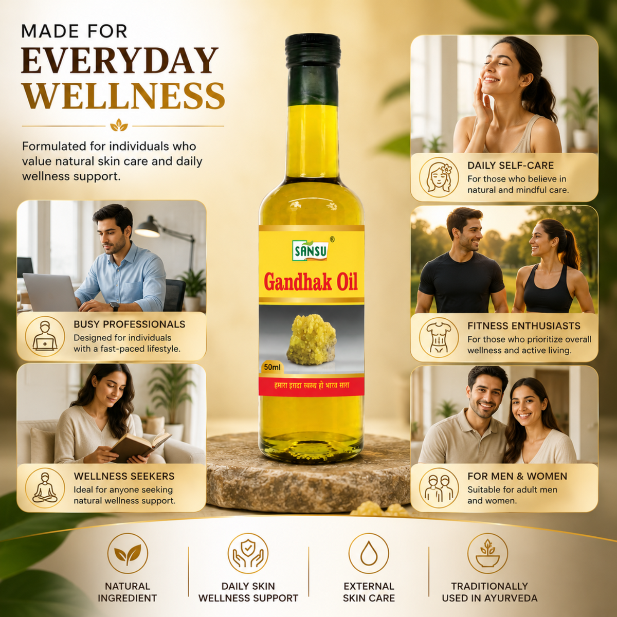 Sansu Gandhak Oil 50 ml (Pack of 2)