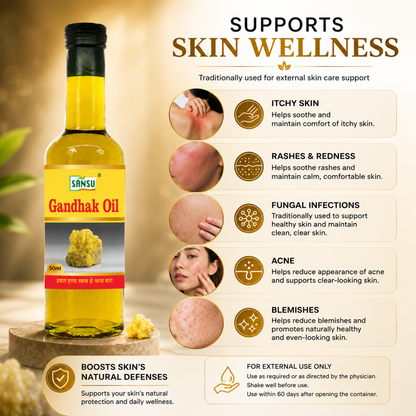 Sansu Gandhak Oil 50 ml (Pack of 2)