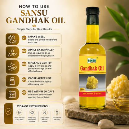 Sansu Gandhak Oil 50 ml (Pack of 2)